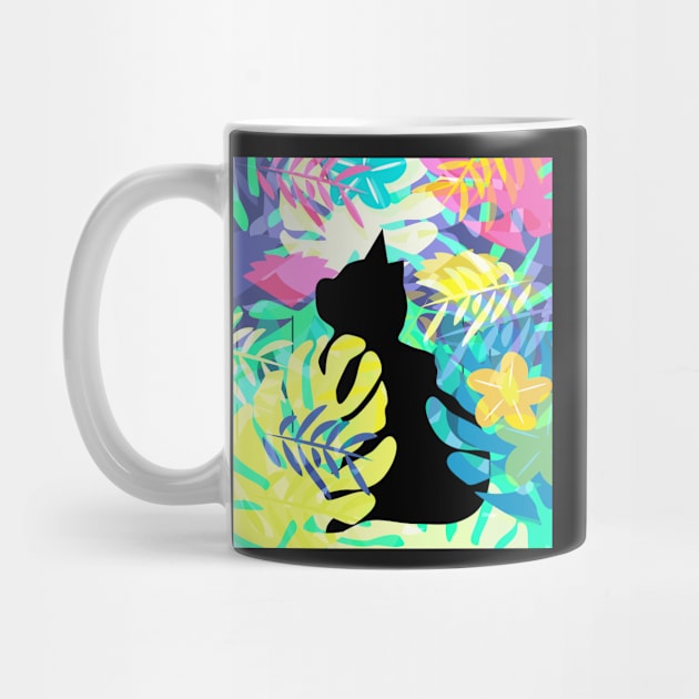 Tropical with black cat by cocodes